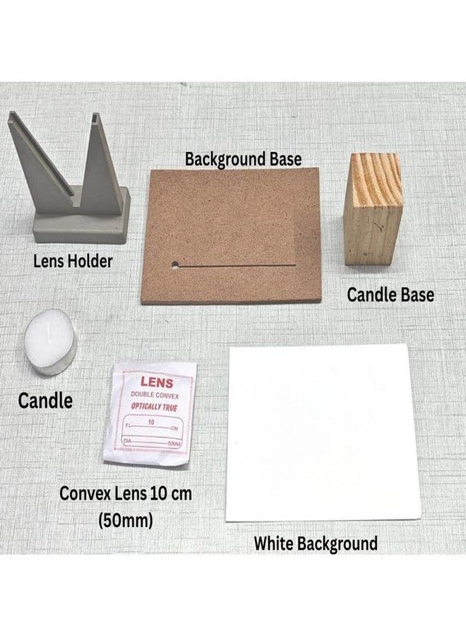 ESPtronics Convex Lens Candle Experiment Science Kit for School Kids and Class 12 Students Physics Project Working Model Materials - Image 3